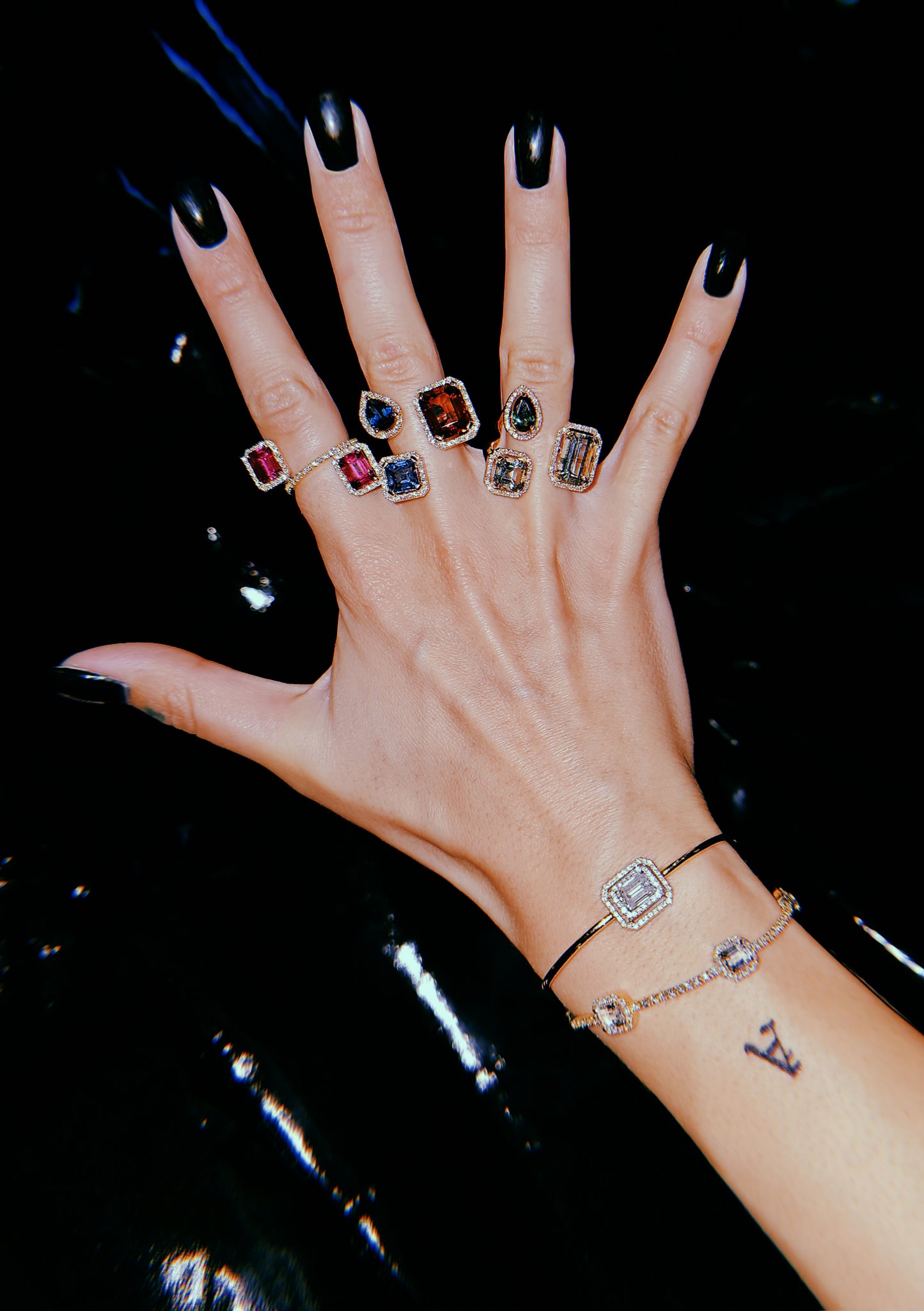 GENESIS RING-rhodolite