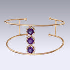 TRINITY HEXA BRACELET-amethyst