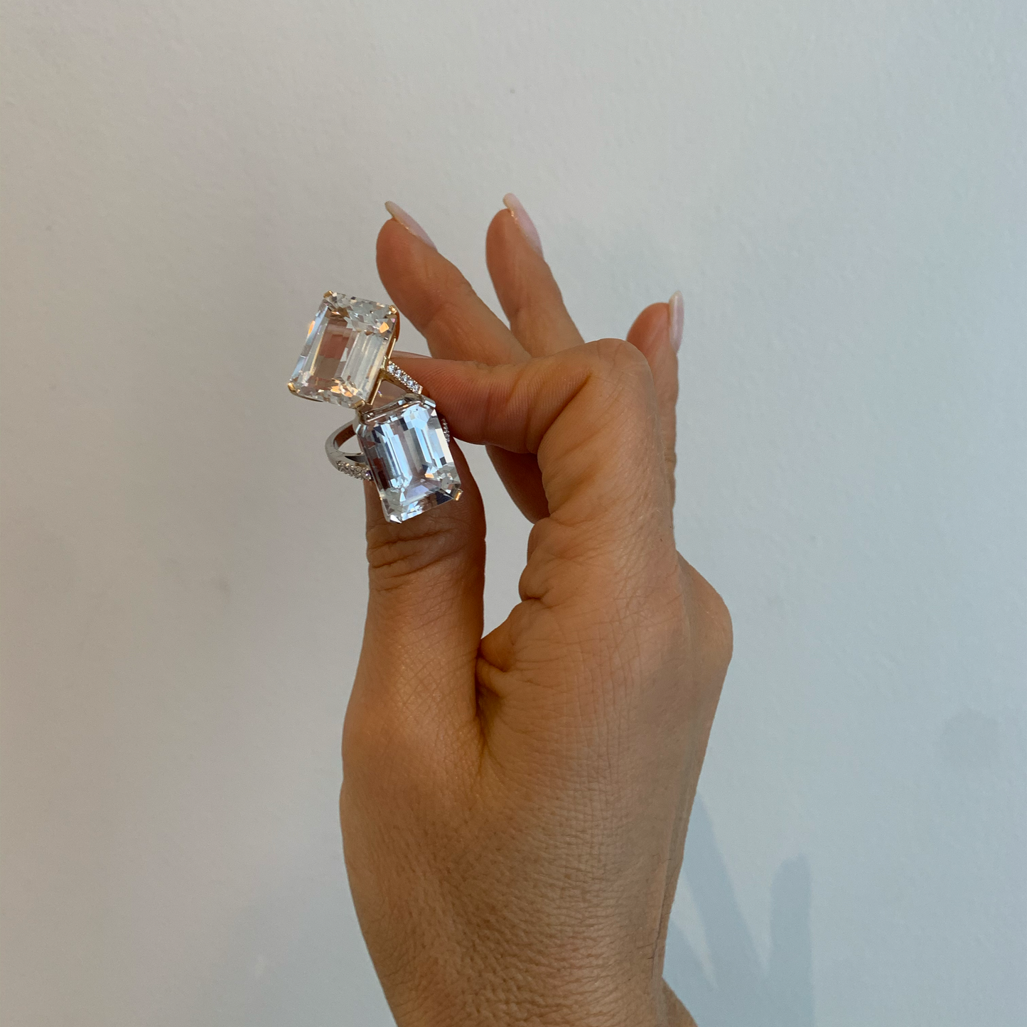 ASCOT GLAM RING-white edel topaz