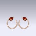 SERPENTE EARRINGS-Citrine madeira