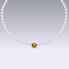 BABY PEARL CHOCKER-golden citrine
