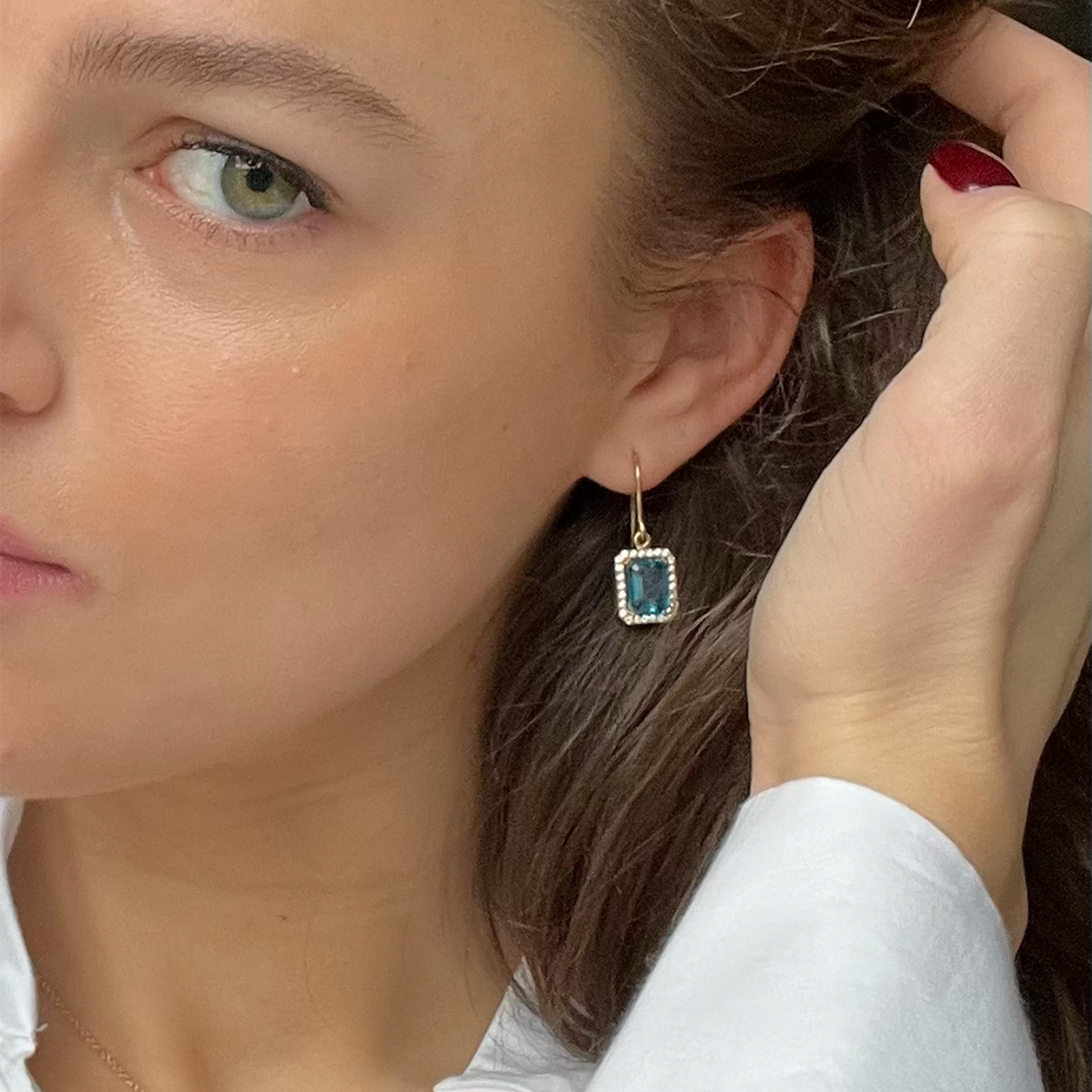 KENNEDY S EARRINGS-golden citrine