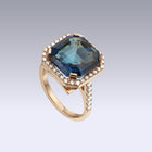 MYSTIC GLAM RING-london blue topaz