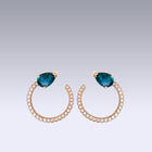 SERPENTE EARRINGS-london blue topaz