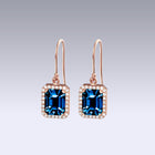 KENNEDY S EARRINGS-london blue topaz