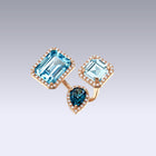 TRIPLE VELVET RING-london blue topaz and sky topaz