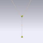 ISABELLE TRIANGLE NECKLACE-peridot