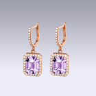 VERSAILLES EARRINGS-pink amethyst