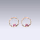 GRIMALDI EARRINGS-pink tourmaline