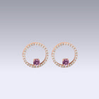 GRIMALDI EARRINGS-pink amethyst