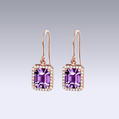 KENNEDY S EARRINGS-amethyst