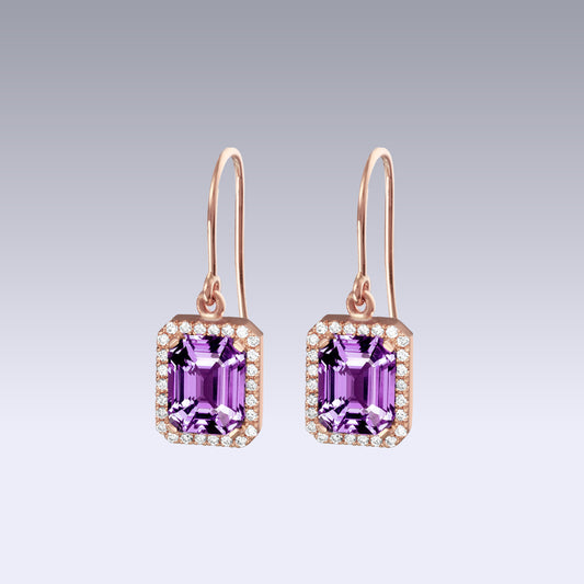 KENNEDY S EARRINGS-amethyst