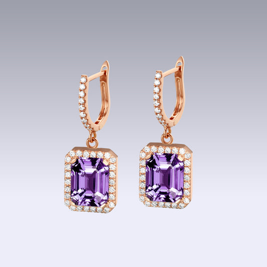 VERSAILLES EARRINGS-amethyst