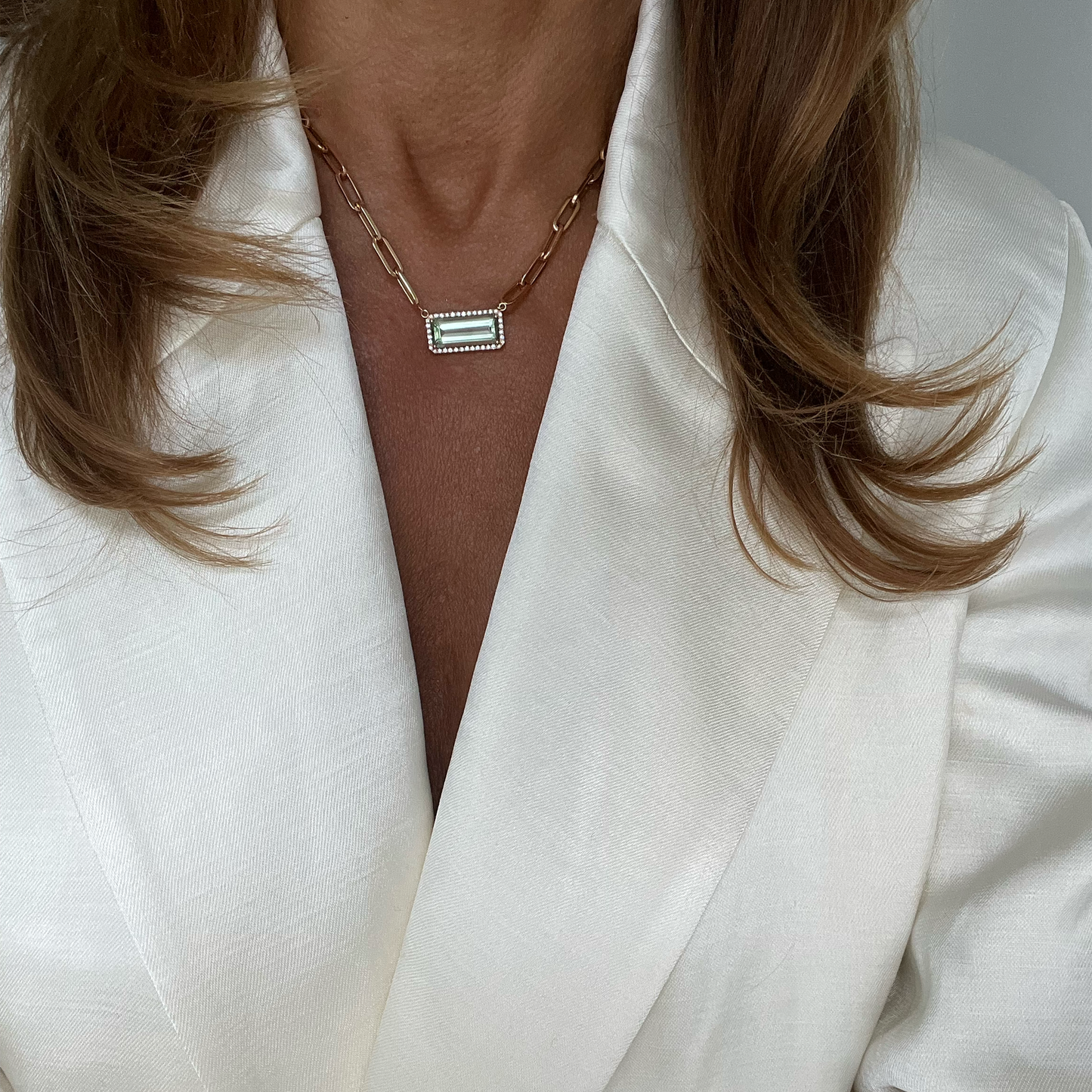 BILLY NECKLACE-london blue topaz