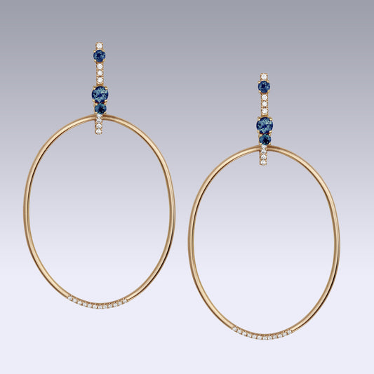 ARAGON EARRINGS-london blue topaz