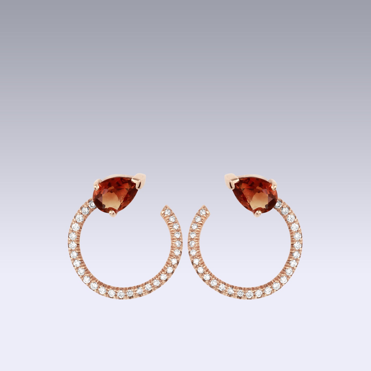 SERPENTE EARRINGS-Citrine madeira