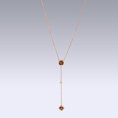 ISABELLE ASSCHER NECKLACE-citrine madeira