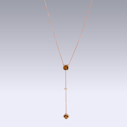 ISABELLE ASSCHER NECKLACE-citrine madeira