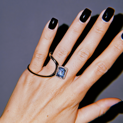COSMIC RING-sky topaz