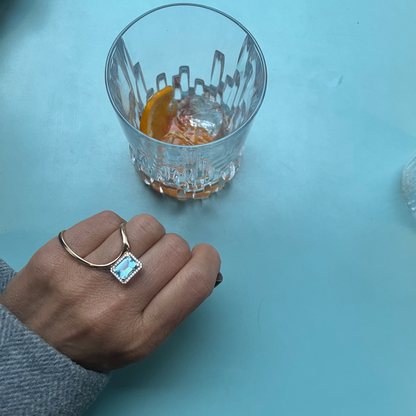 COSMIC RING-sky topaz