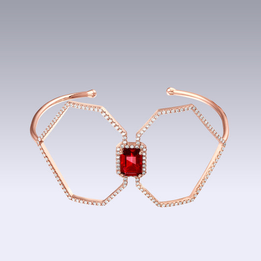 DECO BOW BRACELET-ruby