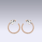 SERPENTE EARRINGS-white edel topaz