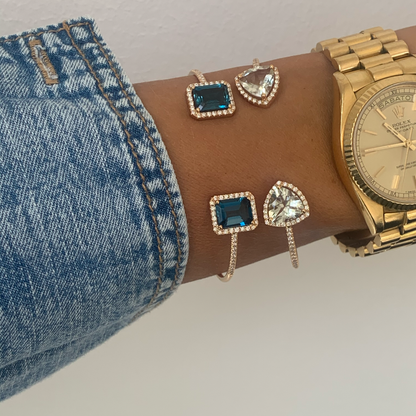 EMERALD ECLIPSE BRACELET-london blue topaz