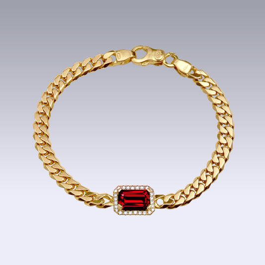 VINTAGE BRACELET-garnet