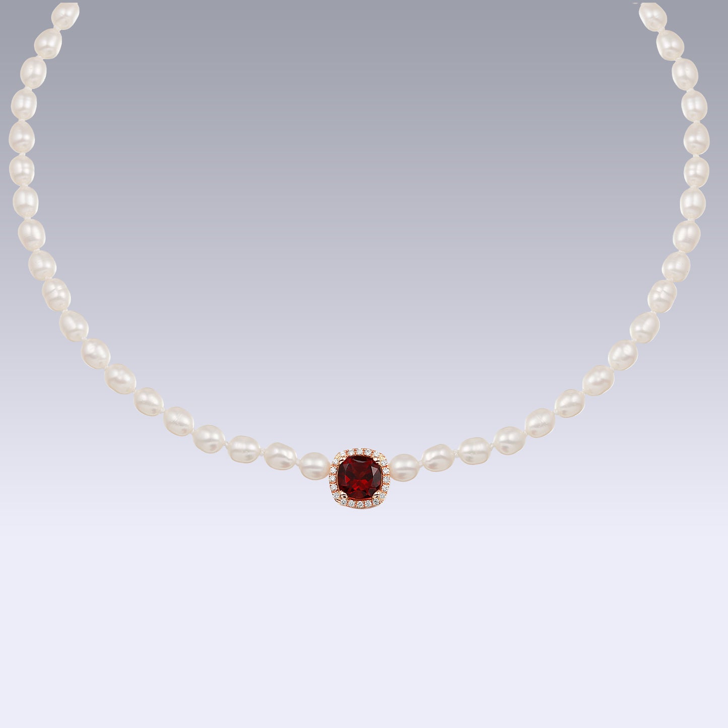 BABY PEARL CHOCKER-garnet