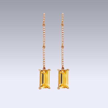 ISBOROV EARRINGS-golden citrine