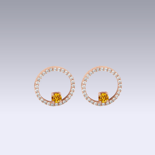 GRIMALDI EARRINGS-goldon citrine