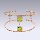 TWISTED BRACELET-peridot