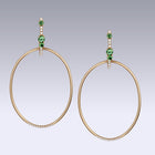 ARAGON EARRINGS-green tourmaline