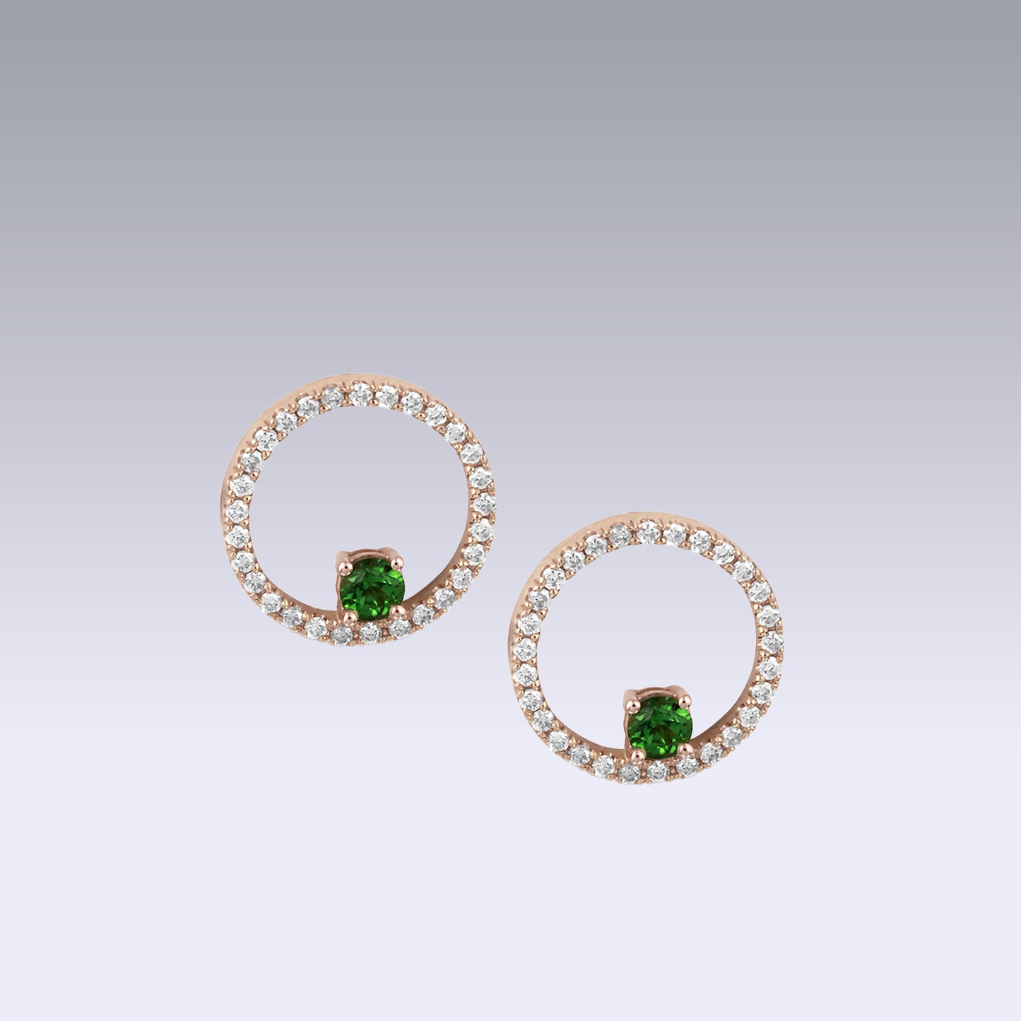 GRIMALDI EARRINGS-green tourmaline