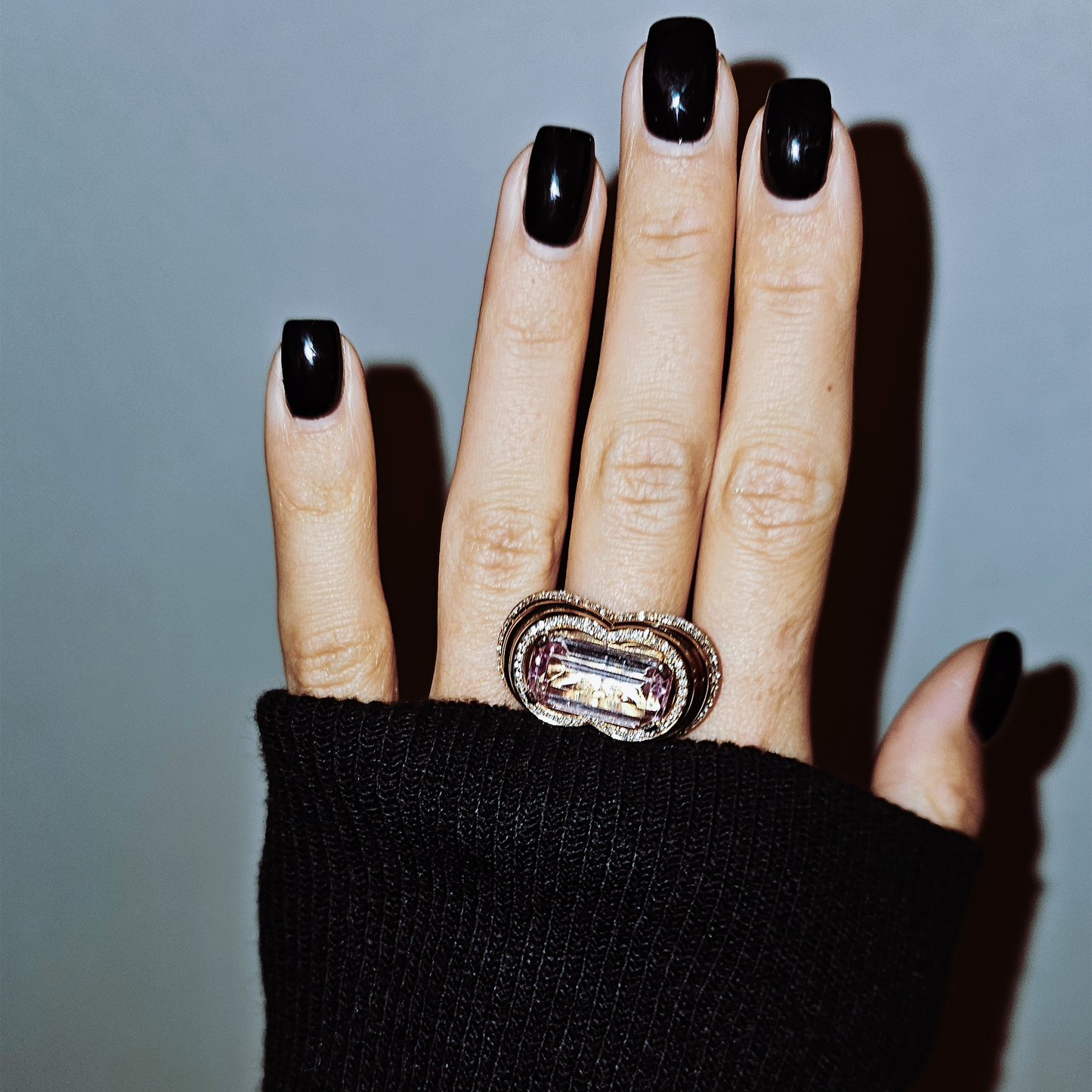 INFINITY RING-london blue topaz