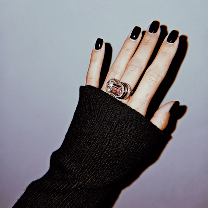 INFINITY RING-london blue topaz