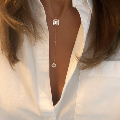 ISABELLE ASSCHER NECKLACE-white edel topaz
