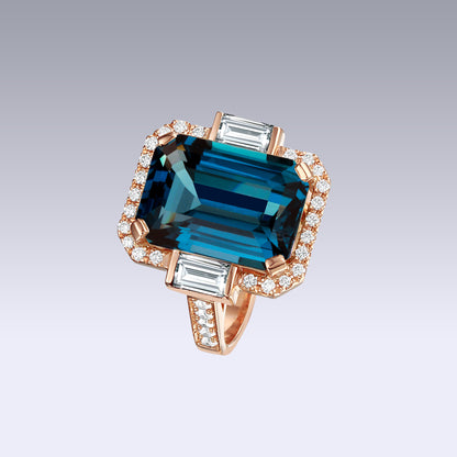 MANHATTAN RING-london blue topaz