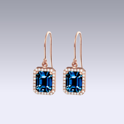 KENNEDY S EARRINGS-london blue topaz