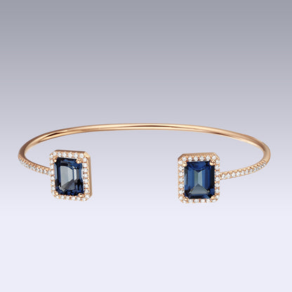 EMERALD ECLIPSE BRACELET-london blue topaz