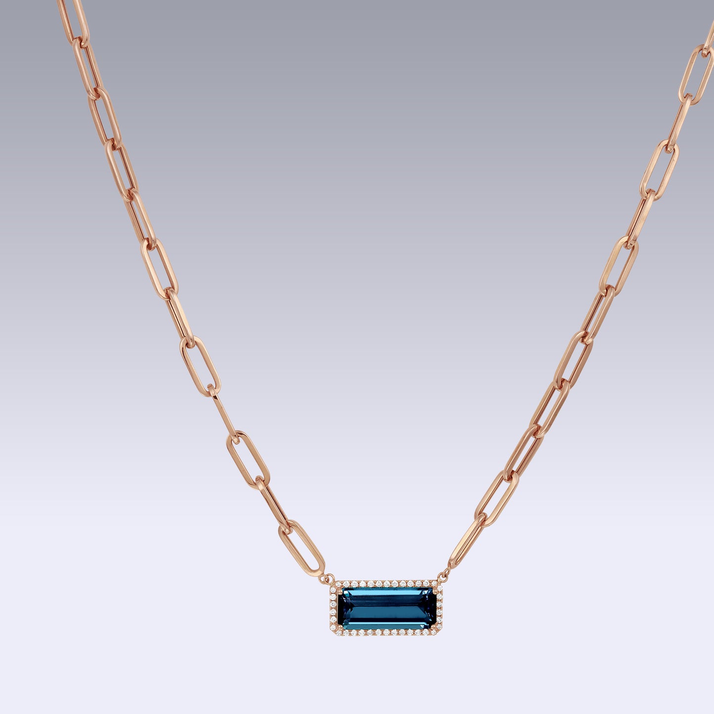 BILLY NECKLACE-london blue topaz