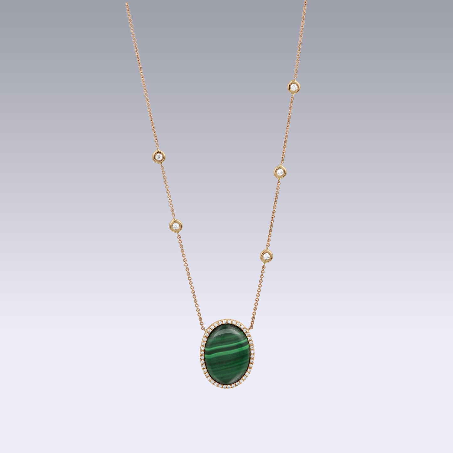 MAURANNE NECKLACE-malachite