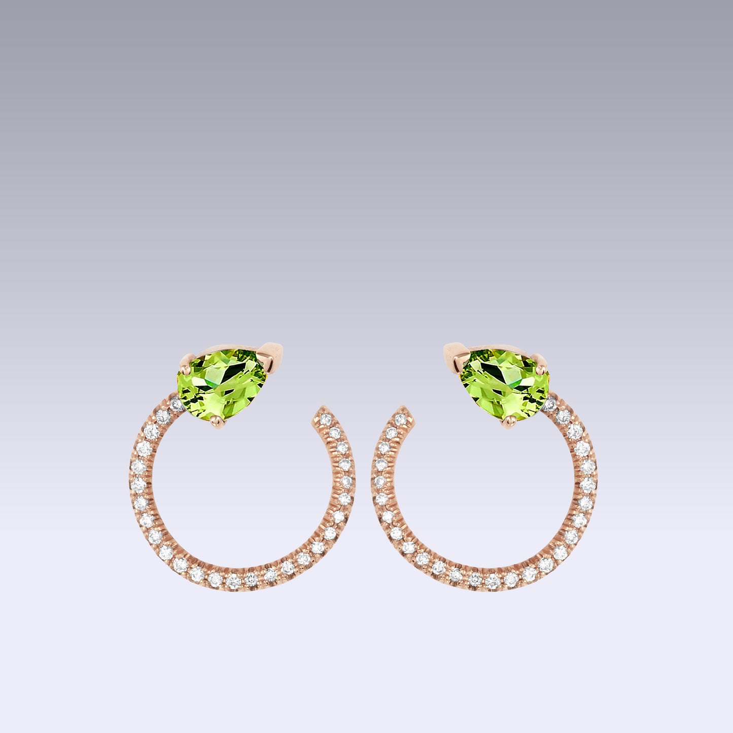SERPENTE EARRINGS-peridot