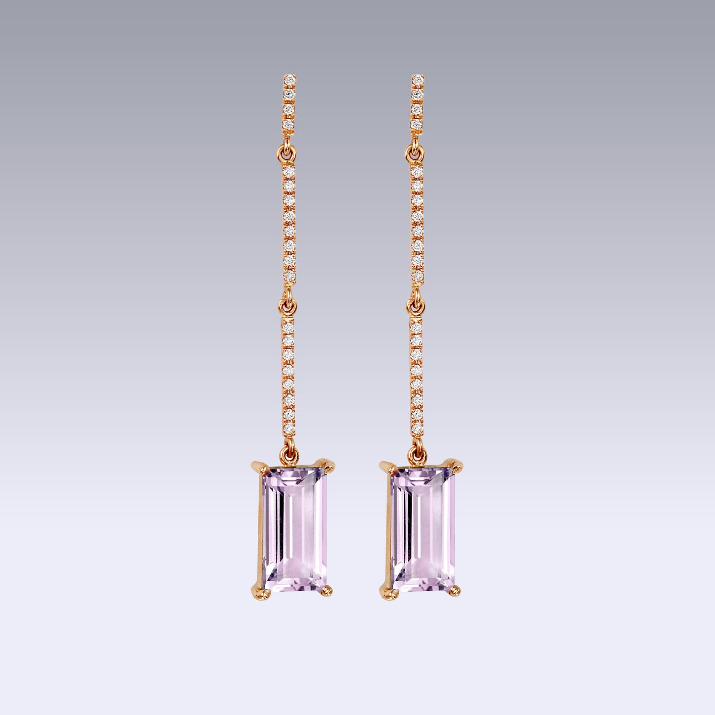 ISBOROV EARRINGS-pink amethyst