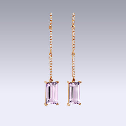 ISBOROV EARRINGS-pink amethyst