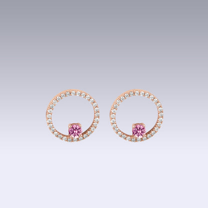 GRIMALDI EARRINGS-pink tourmaline