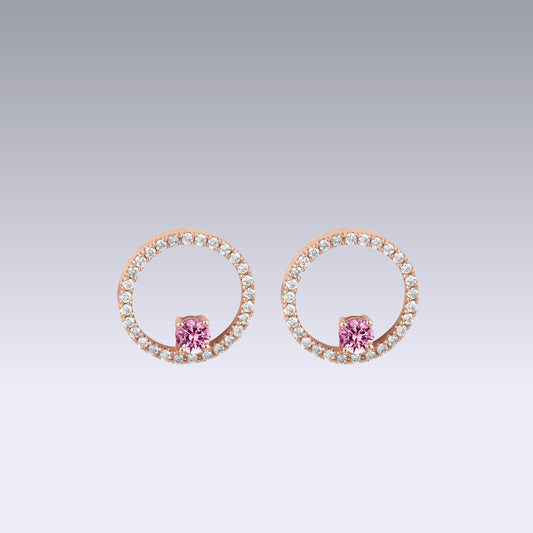GRIMALDI EARRINGS-pink tourmaline
