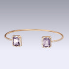 EMERALD ECLIPSE BRACELET-pink amethyst