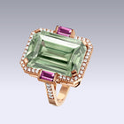 MANHATTAN XL RING-prasiolite
