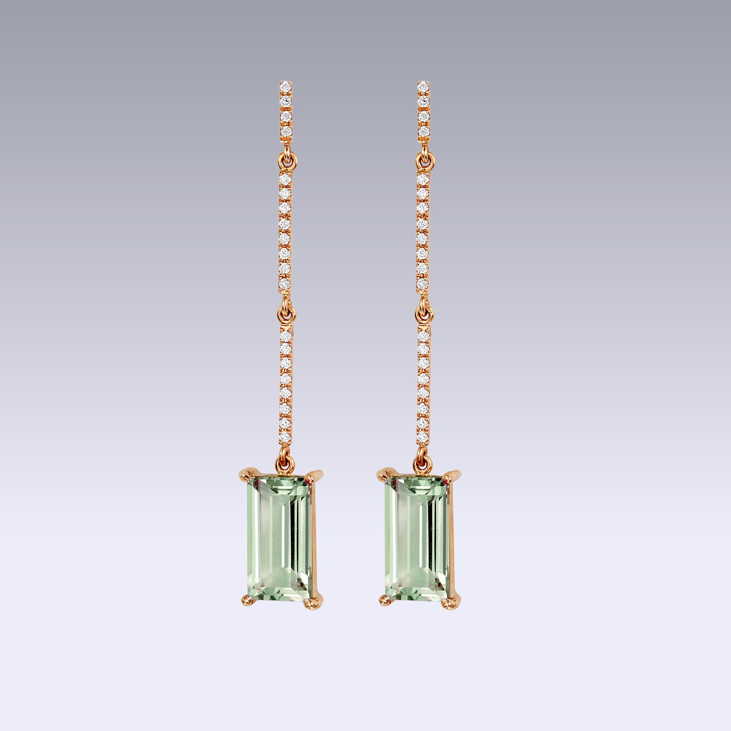 ISBOROV EARRINGS-prasiolite